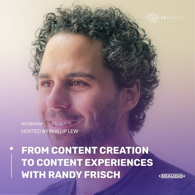 from content creation for content experiences with randy frisch podcast banner