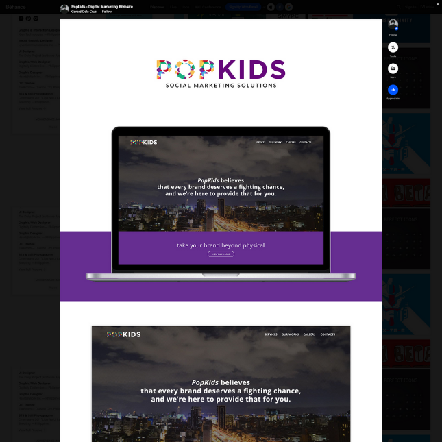 pop kids web design featured image