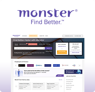 Monster website screenshot