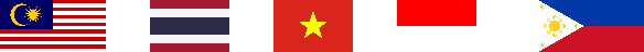 Southeast asia flags